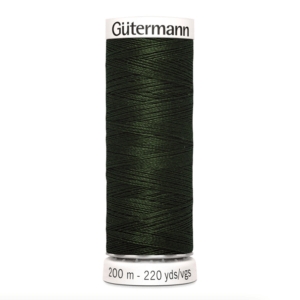 Нитки универсальные Guterman Creativ Sew-All, №100, 100% п/э, 200 м, цвет 304 черный лес