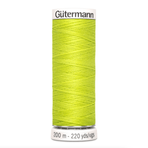 Нитки универсальные Guterman Creativ Sew-All, №100, 100% п/э, 200 м, цвет 334 желто-зеленый