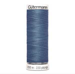 Нитки универсальные Guterman Creativ Sew-All, №100, 100% п/э, 200 м, цвет 076 серо-зеленый джинсовый