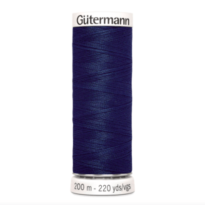 Нитки универсальные Guterman Creativ Sew-All, №100, 100% п/э, 200 м, цвет 011 т.синий